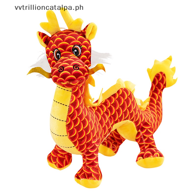 Vv New Chinese Dragon Plush Toy Soft Stuffed Animal Dragon Doll Mascot ...