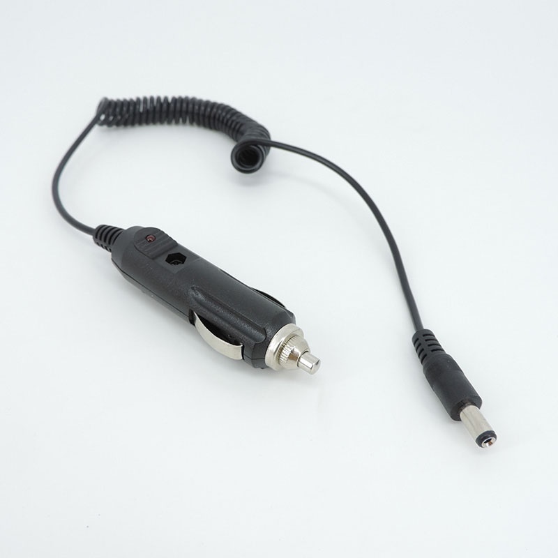 DC 12V 24V Car lighter Charger to DC male plug 5.5mmx2.1mm power supply ...