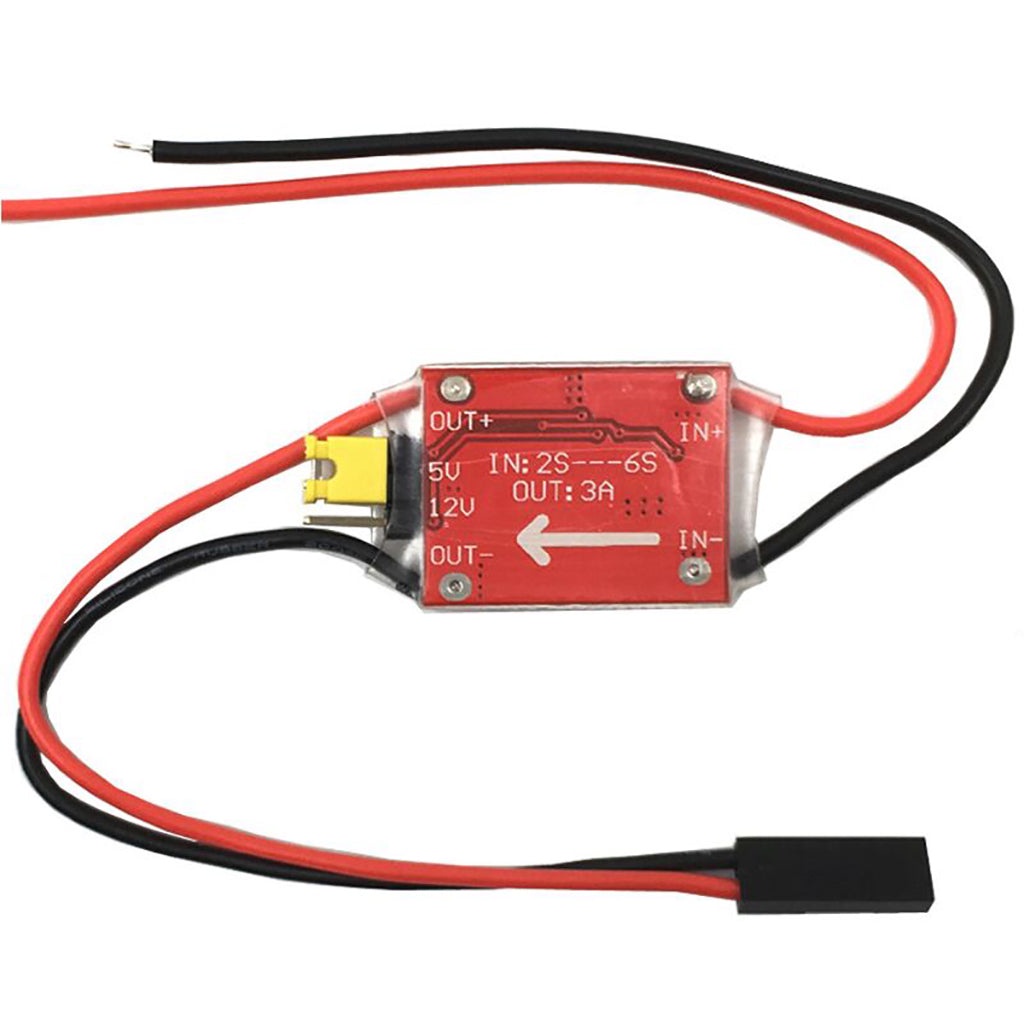 QWinOut UBEC 5V/12V 3A BEC 2-6S Lipo Input 5V/12V BEC Step-down Output ...