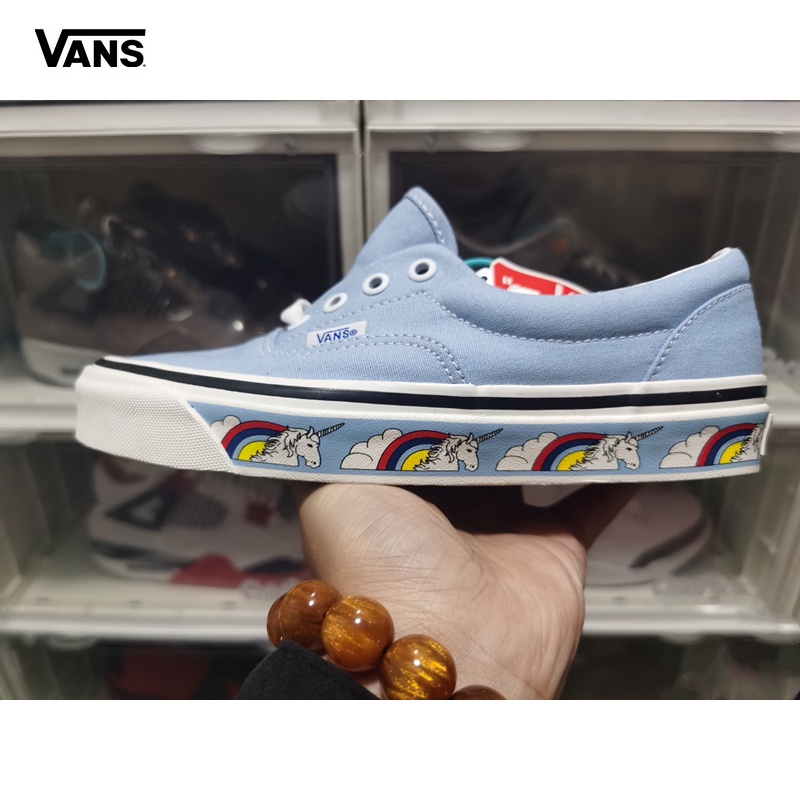 Vans unicorn print high-top canvas shoes men and women couple casual ...