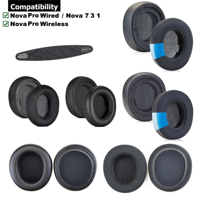 1 Pair Ear Pads for SteelSeries Arctis Nova Pro / Nova 7 3 1 Headphone