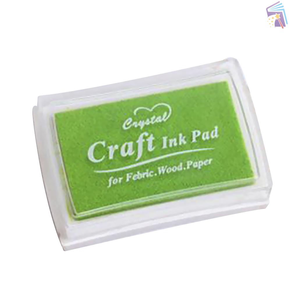 YPSelected Craft Stamp Ink Pad For Paper Wood Fabric 15 Colors Available For Rubber Stamps (Gold)