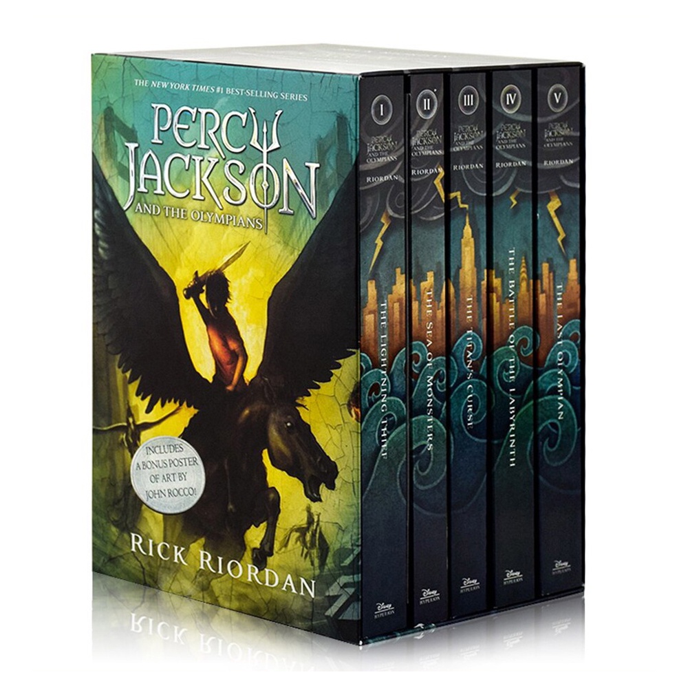 5 Books Percy Jackson & the Olympians Set (Paperback) by Rick Riordan ...