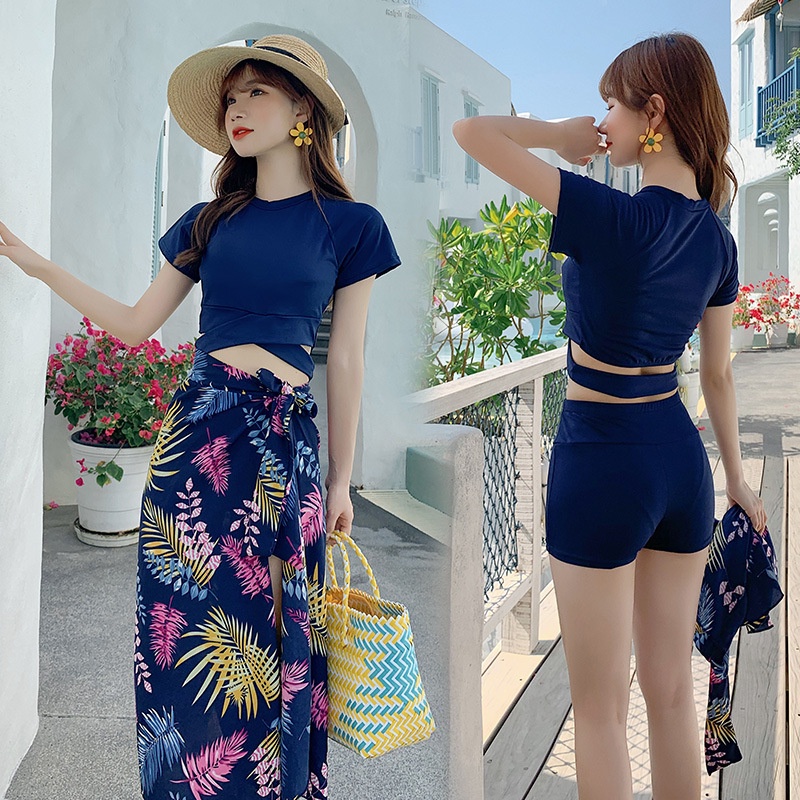 Split Bikini Three-piece Suit
