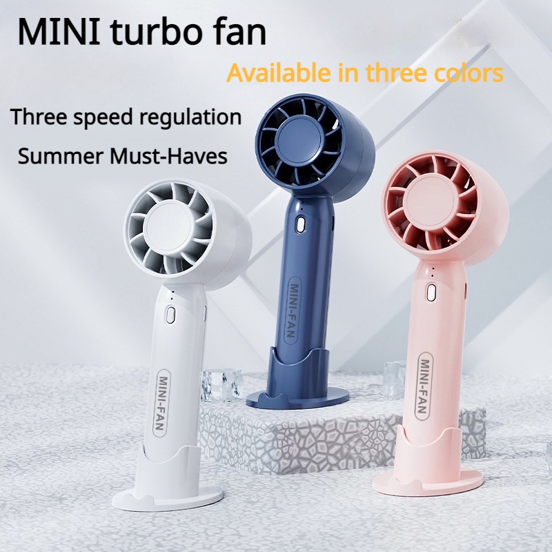 Mini Handheld Desktop Turbo Fan Portable Small Cooling Fans 3 Speed ...