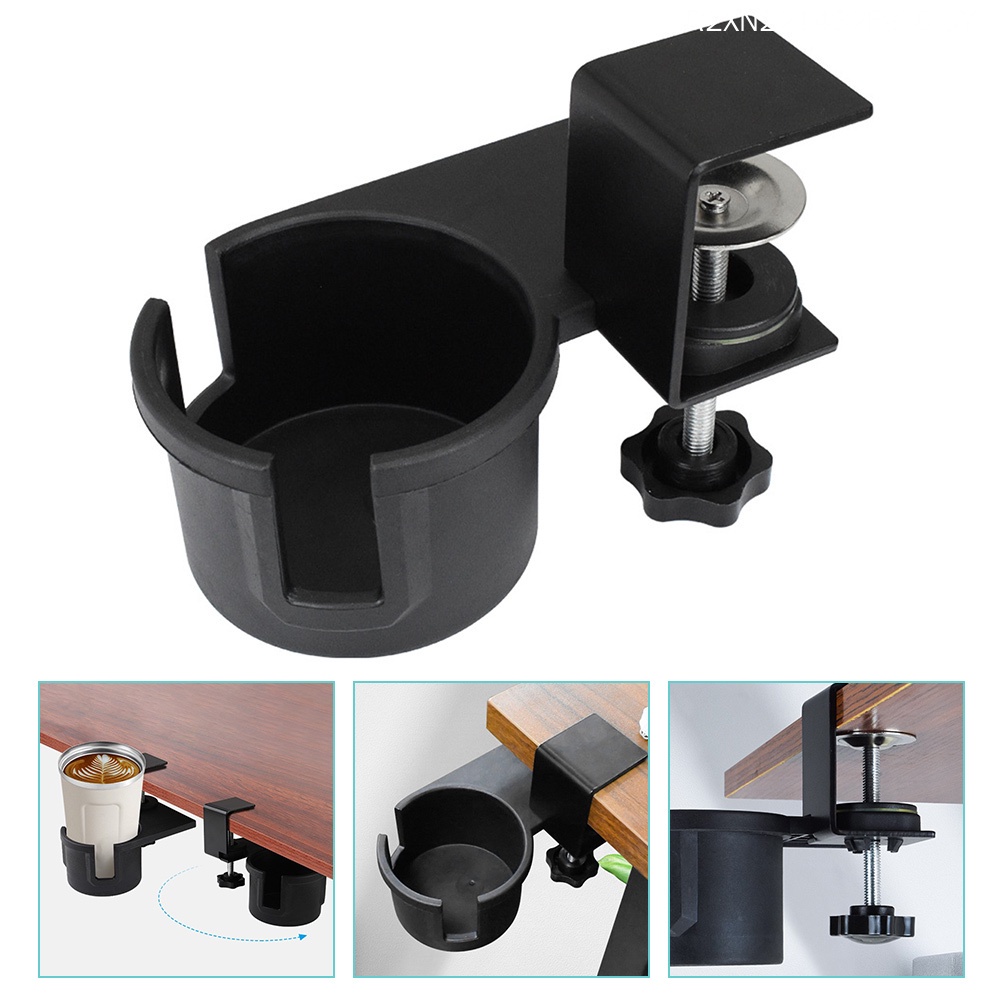 [READY STOCK] Clip On Desk Cup Holder Side Bottle Stand Tray for Couch