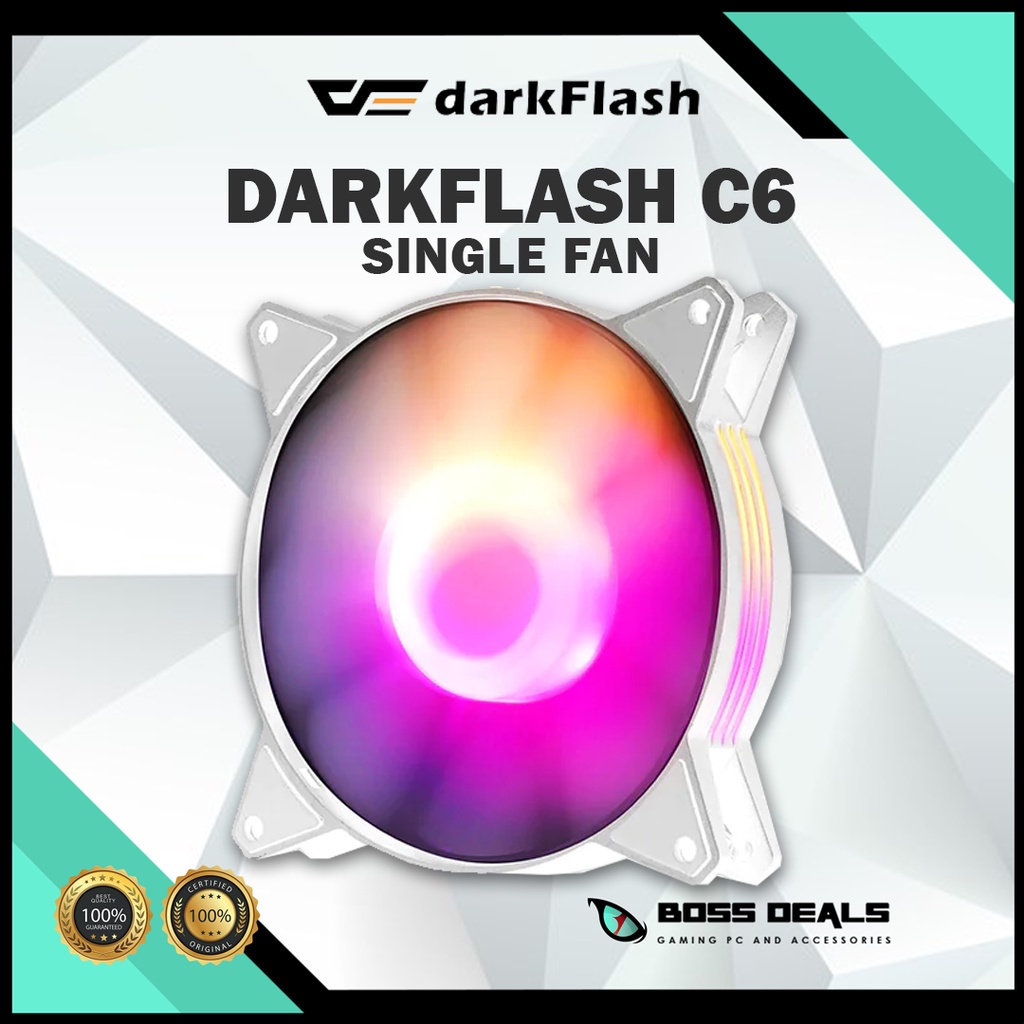 DARKFLASH C6 RGB SINGLE 120MM FAN | Shopee Philippines