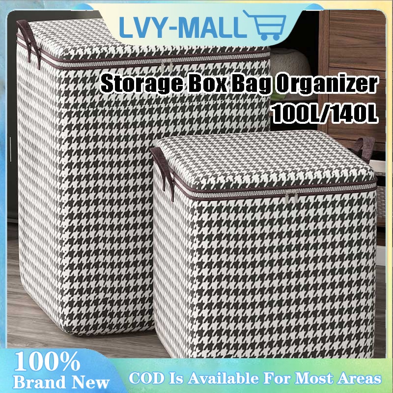 Large Capacity Storage Box Laundry Basket Clothes NonWoven Storage Box