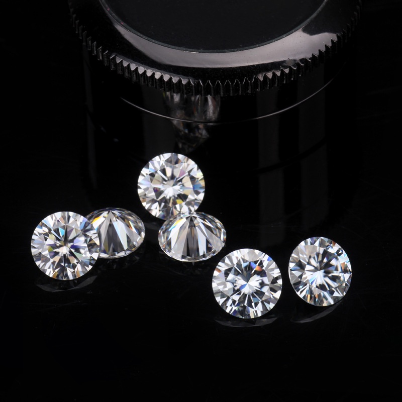 D Color 3EX Cut Hearts Eight Arrows Round 1/2/3 Carat Moissanite ...