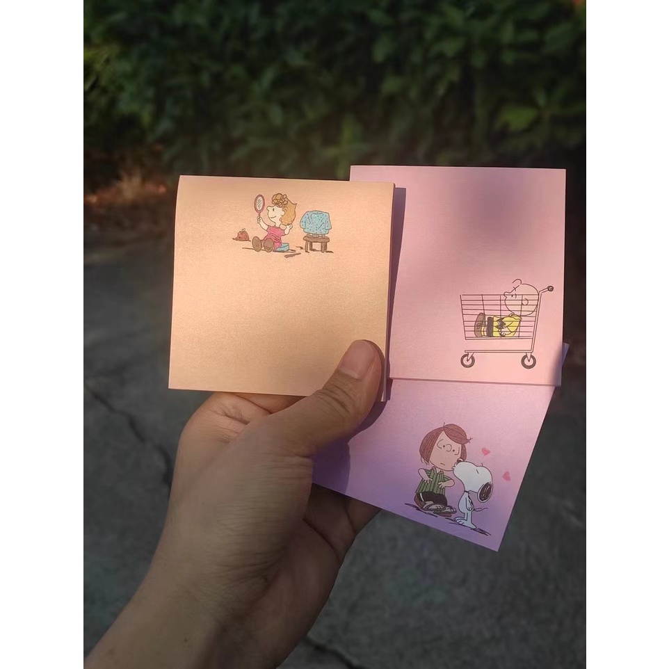 snoopy Memo Pad Study Paper Note Pad Message Memo | Shopee Philippines