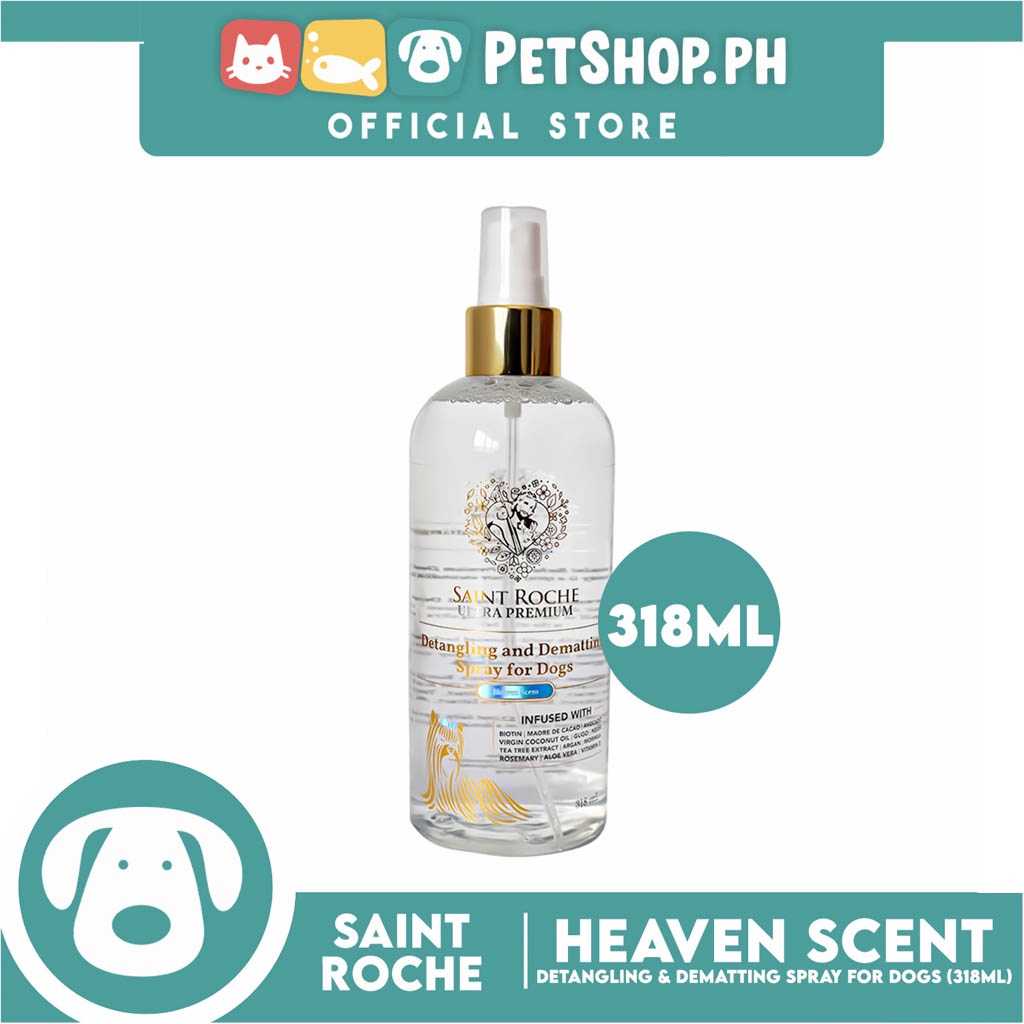 Saint Roche Ultra Premium Detangling and Dematting Spray for Dogs 318ml ...