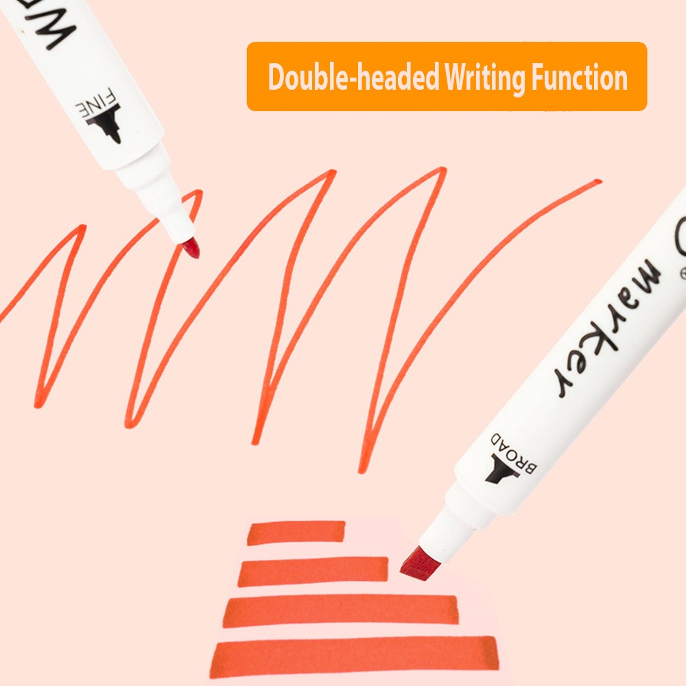 SIMS 48 Color Dual Tip Pen Non-toxic Marker Set Sketch Markers Brush ...