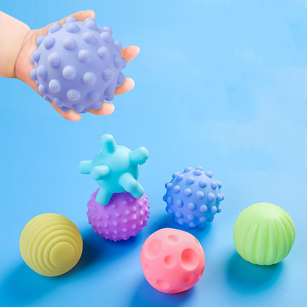 Alphar Toys 6pcs/set Rubber Textured Multi tactile senses touch toys ...