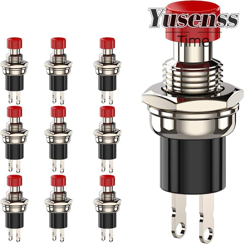 YUSENSS 10pcs Momentary Switches, 250VAC Normal Closed Mini Push Button