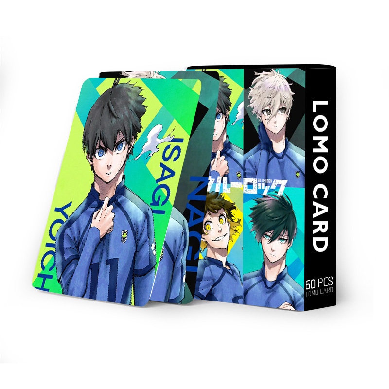 Anime BLUE LOCK Photocard Double Sided Collectible Lomo Card 60pcs/box ...