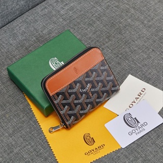 goyard wallet men Europe America ins Fashion Small Fresh Dog Teeth  Multi-Card Slot Folded In Half Short Coin Purse