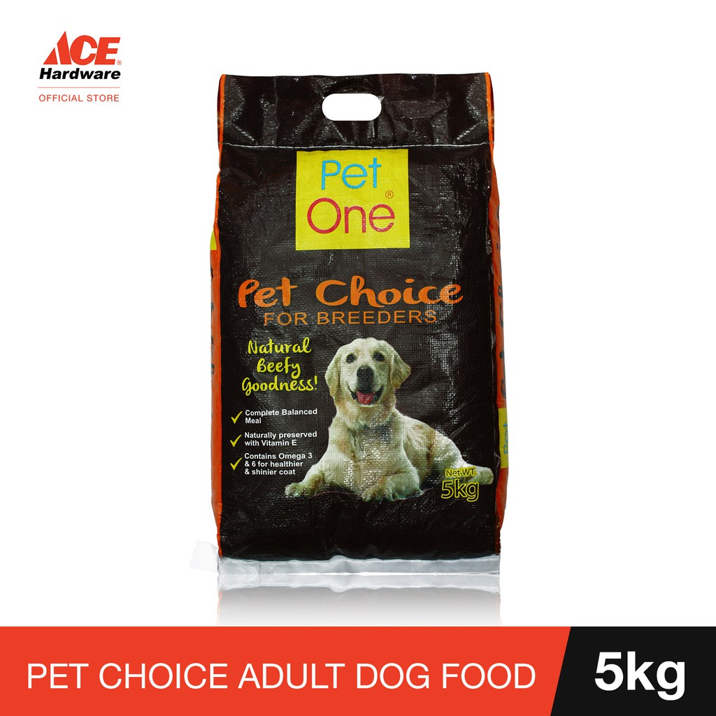 Pet One Choice Adult Dog Food 5Kg Shopee Philippines