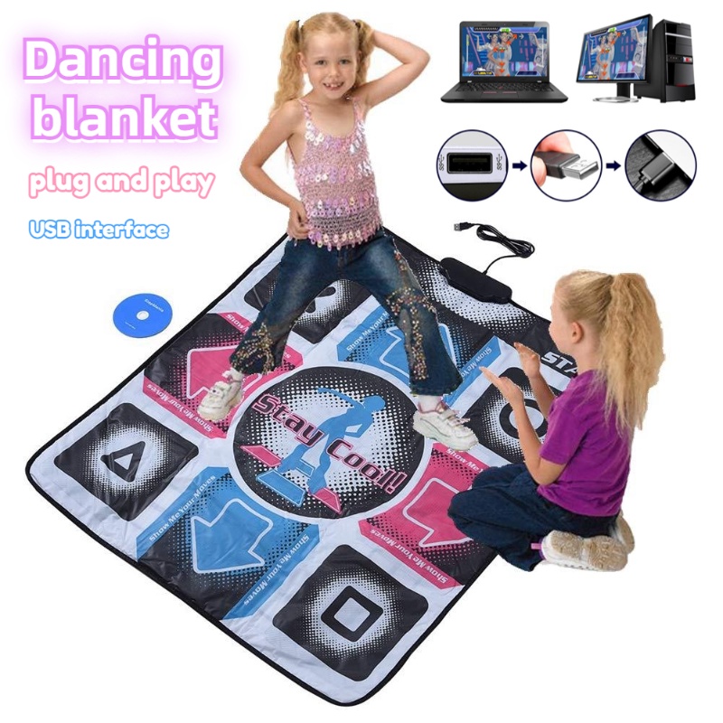 Dance Mat USB RCA Non-Slip Dancing Step Gaming Mat Compatible For PC ...