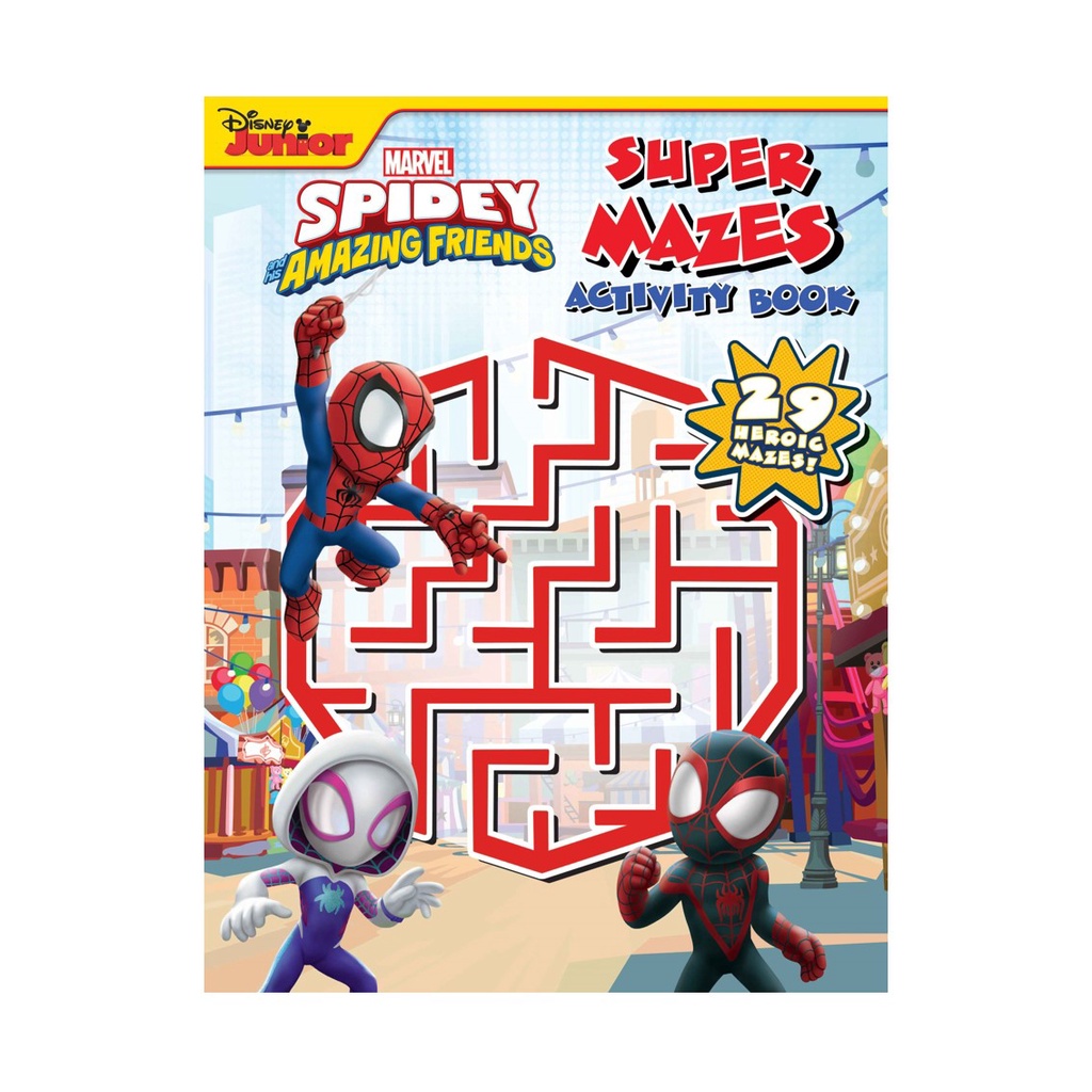 Marvel Spiderman Super Webtastic Mazes Book For Kids To Solve with ...
