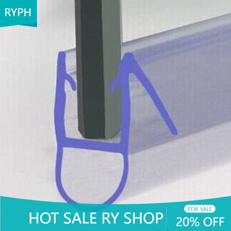 Shower Seal Strip 4 to 6mm Glass Up to 30mm Gap Bath Screen Door