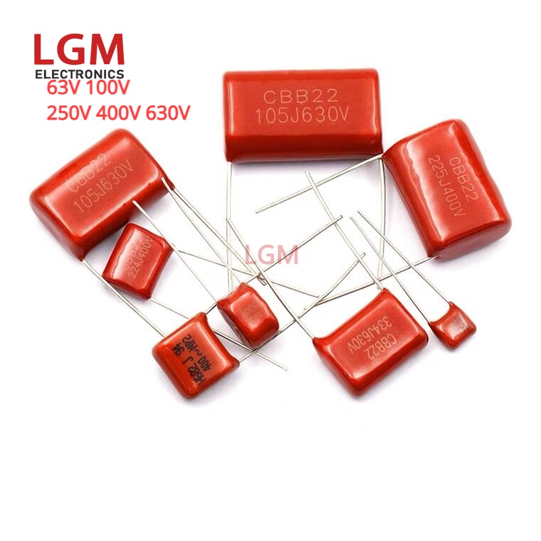 10 Stück CBB Polypropylen Film Kondensatoren - Verschiedene Spannungen Und Kapazitäten