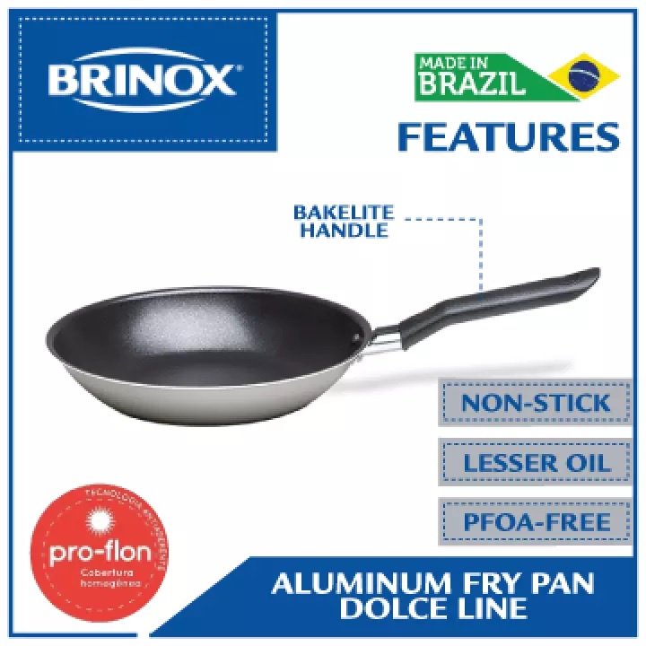 SDT - Brinox Dolce Line- Aluminum Fry Pan, Cooking Pan, GIFT SUGGESTION ...