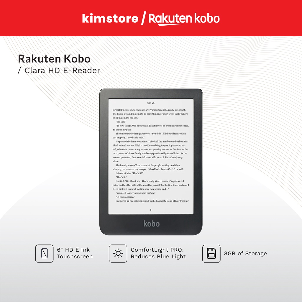 Kobo Clara 6 Inch HD E-Reader 8GB | Shopee Philippines