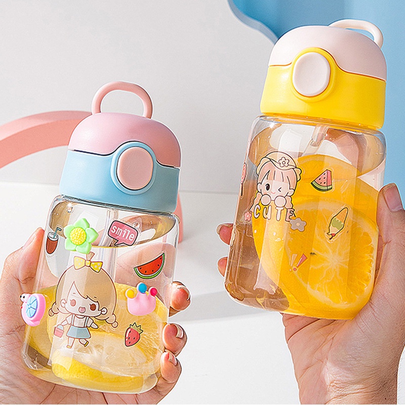 420ML Sports Water Bottle milk cup Mini Straw Cup Super Small