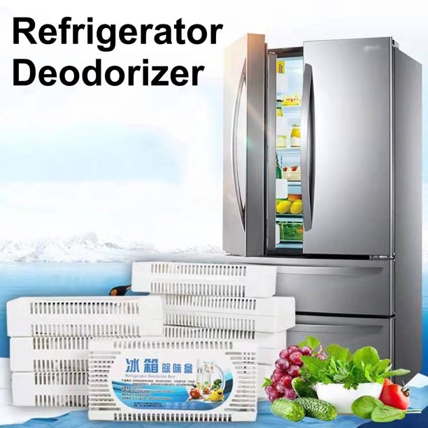 Refrigerator Deodorizer Box Activated Charcoal Fridge Air Freshener Ref ...
