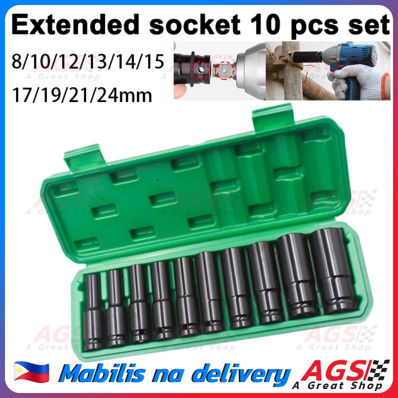 Impact Wrench Socket 20 Pcs Set 1/2'' Electric Power Tool Hex Socket ...