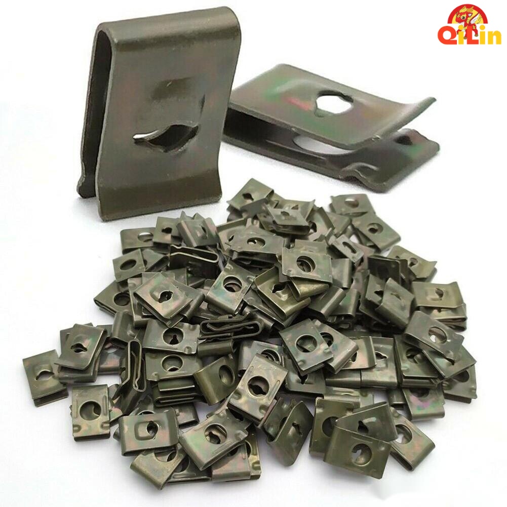 10pcs U-Type Car Screw Fasteners Universal Moto Anti-rust Nail Green ...