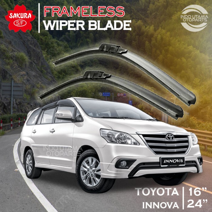 Toyota Innova Frameless Wiper Rubber Glass SAKURA Car Shopee Philippines