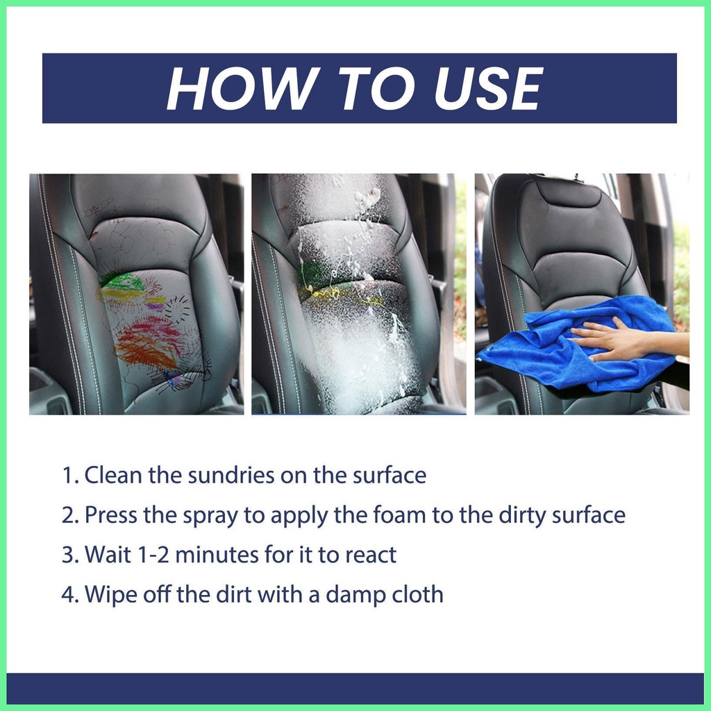 Interior Foam Cleaner Car Detailing Interior Detailer Leather Restorer