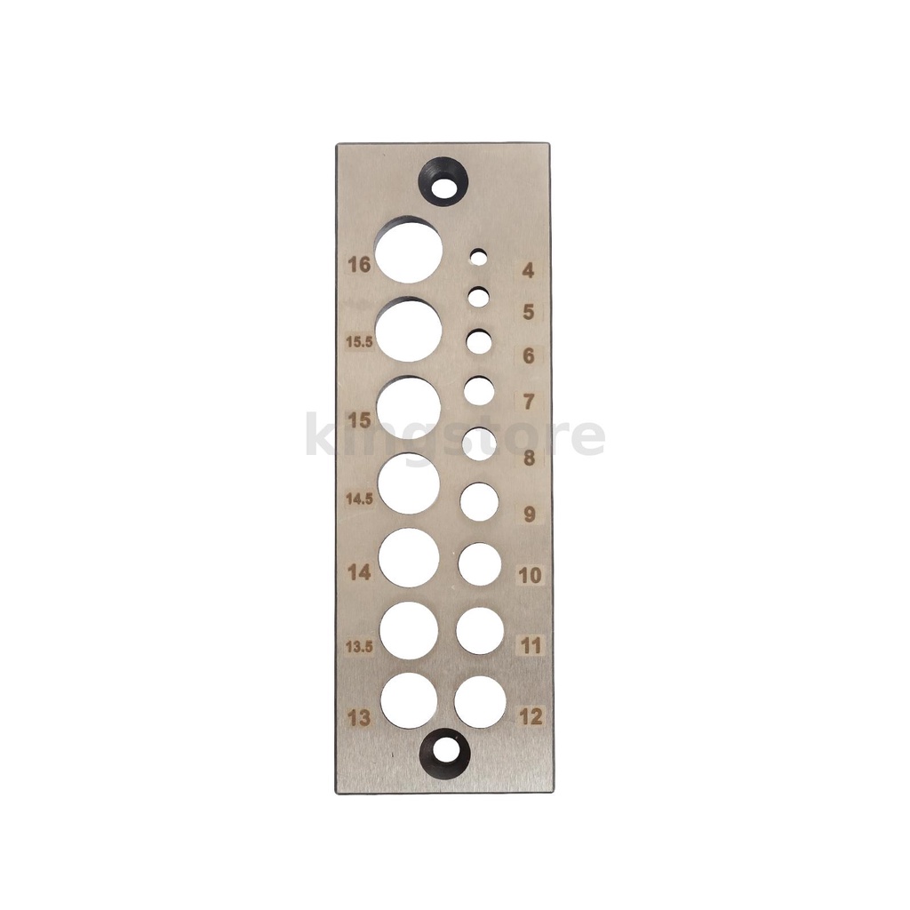 Steel Dowel Plate Maker 17 Holes Wood Dowel Rod Maker Metric Imperial