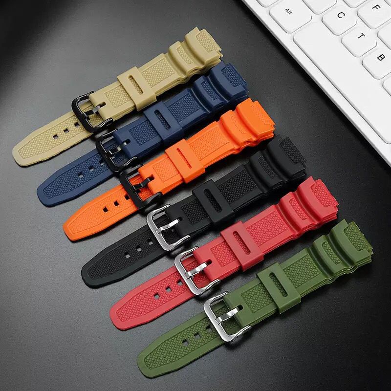 Watchband 18mm Suitable for Casilac Sports Watch W-218H/F-108 Ae1200 ...