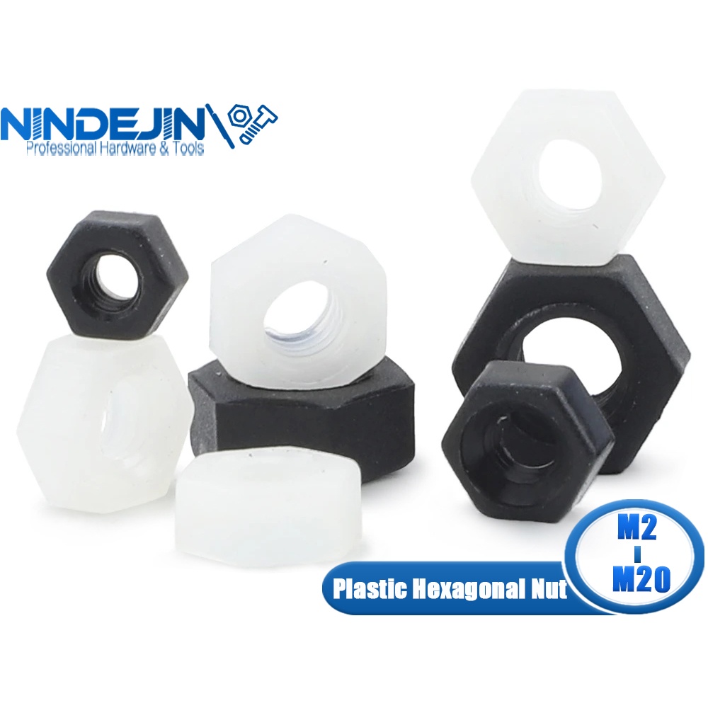 50pcs 4mm Unthreaded Nylon Nut Clips — Black Plastic Fasteners For Trim, Splash Guards & Panels