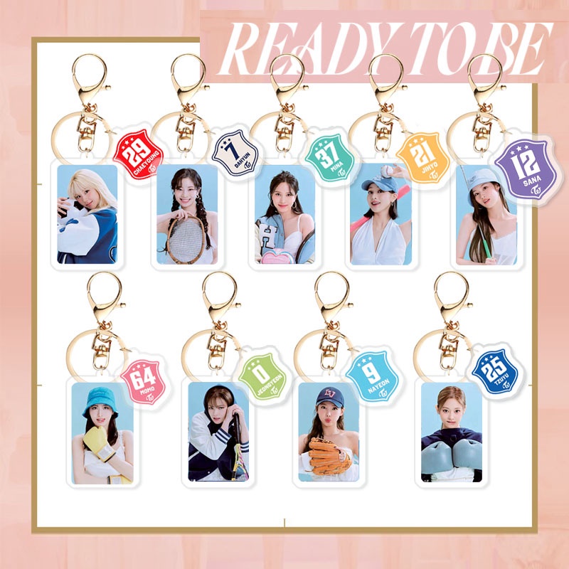 TWICE HARE HARE Photocards Acrylic Key Chain Lomo Cards READY TO BE ...