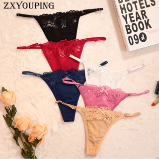 ZXYOUPING Ice Silk T Back Panty For Women Low Waist Seamless