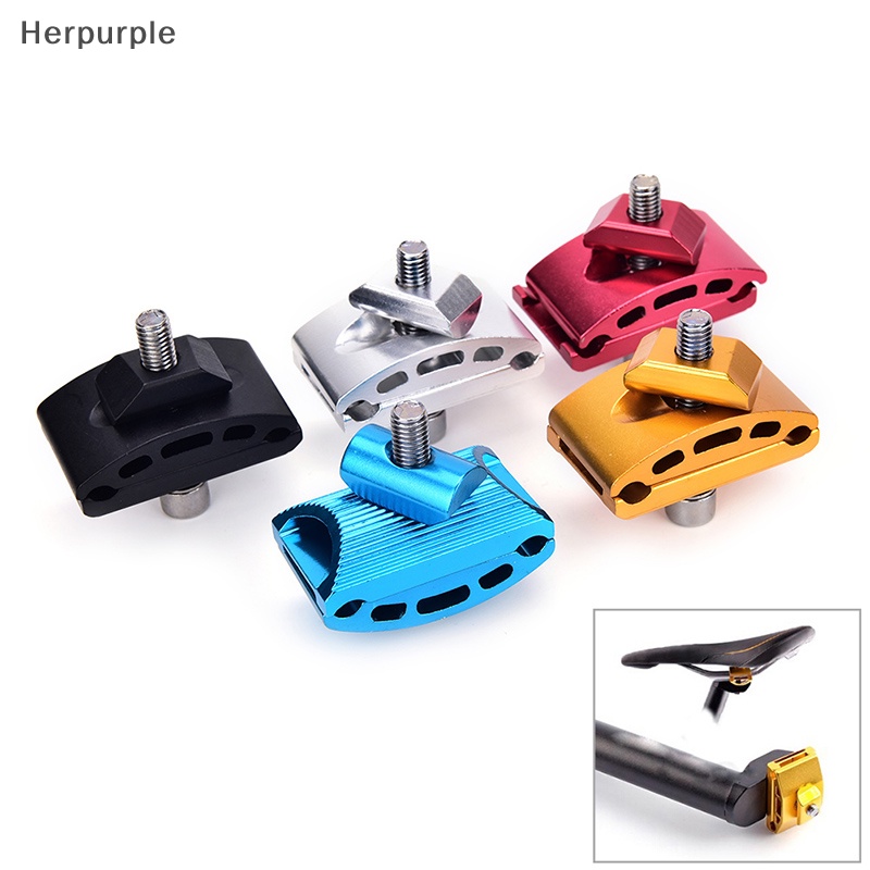 Herpurple 1pc Mountain Bike Seatpost Head Saddle Pipe Head Bicycle