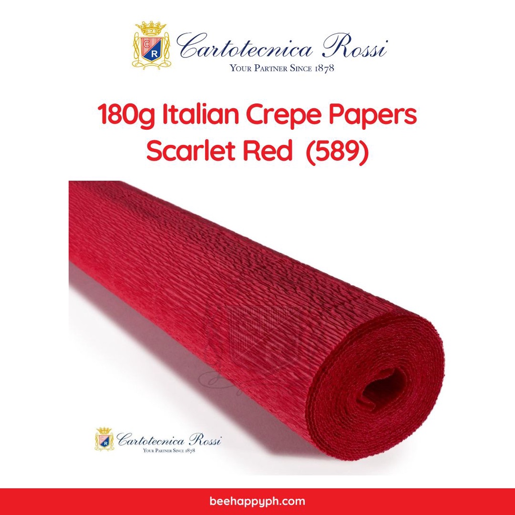 Cartotecnica Rossi Crepe Papers 180g (Red & Blue Shades) Full Roll ...