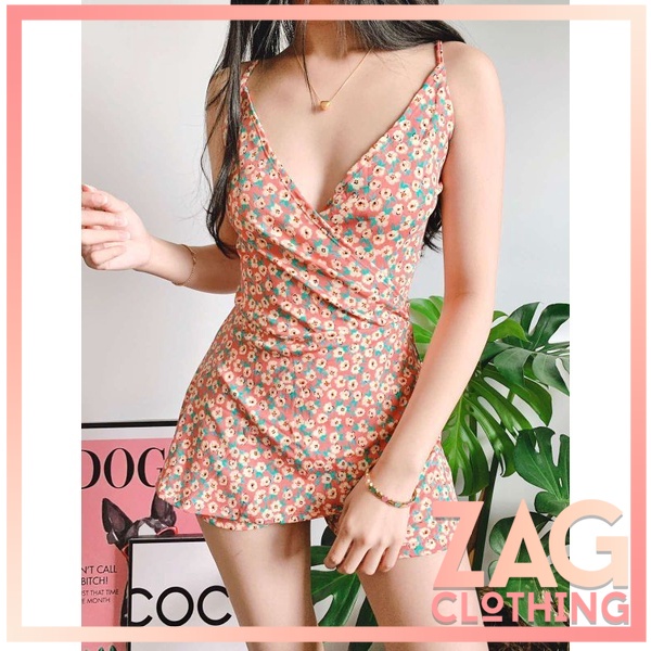 FLORAL JUMPSHORT FIT SMALL TO LARGE NYLON SPANDEX FABRIC GOOD QUALITY