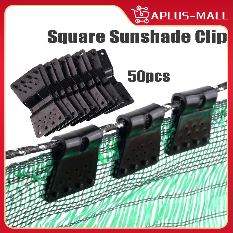 50Pcs Greenhouse Sun Shade Net Clips Sun Shade Cloth Fix Clamp Shade ...