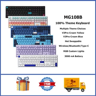 Game One - Akko Monsgeek MX108 Wireless Mechanical Keyboard and Mouse Combo  - Black & Cyan - Game One PH