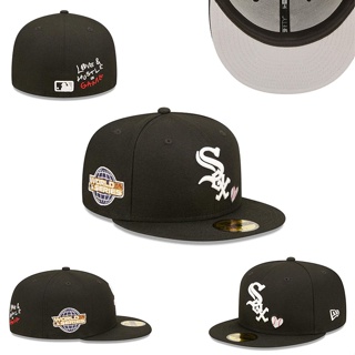 New Era PIN Script Chicago White Sox Black Scarlet Cap -  -  Online Hip Hop Fashion Store