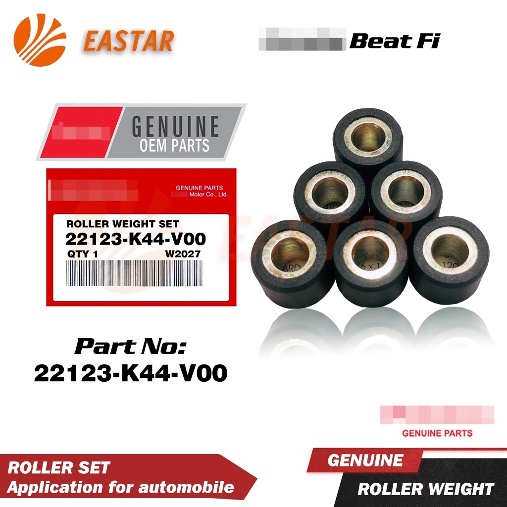 Beat Fi Pulley Ball Roller Set (16G) - 22123-K44-V00 Part - 6pcs ...