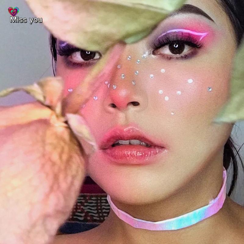 Eye Stickers Diamond Pearl Party Glue Free Eyebrow Forehead Face