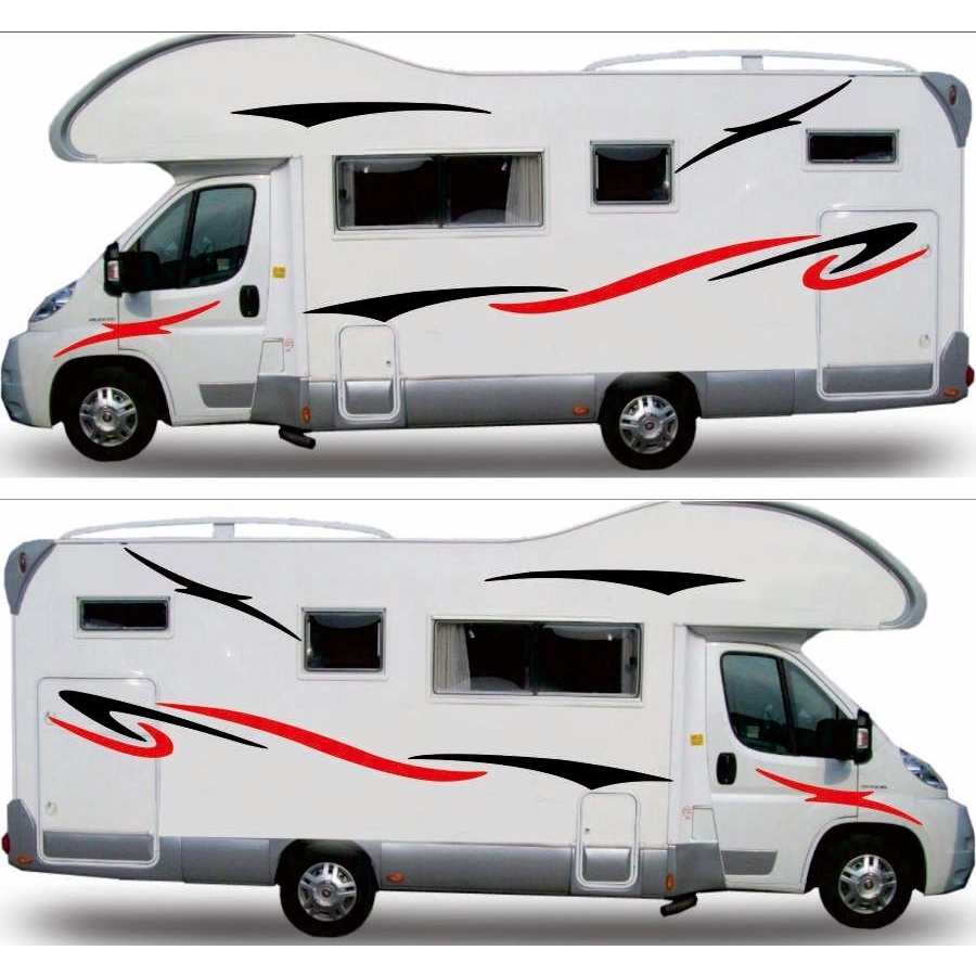 Two side RV Stripes Graphics Decals Car Stickers Vinyl Graphics for ...