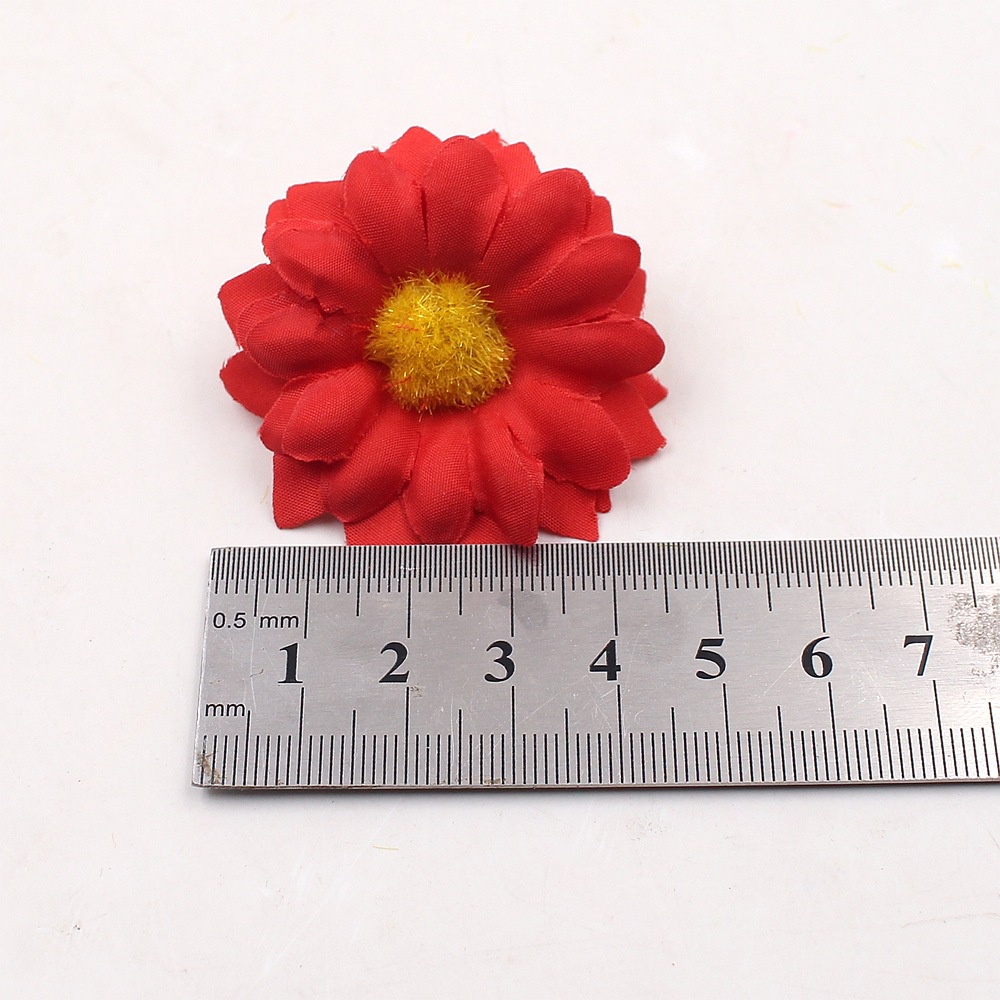 10pcs 4.5cm Daisy Sunflower Artificial Flower Head Wedding Home Decor