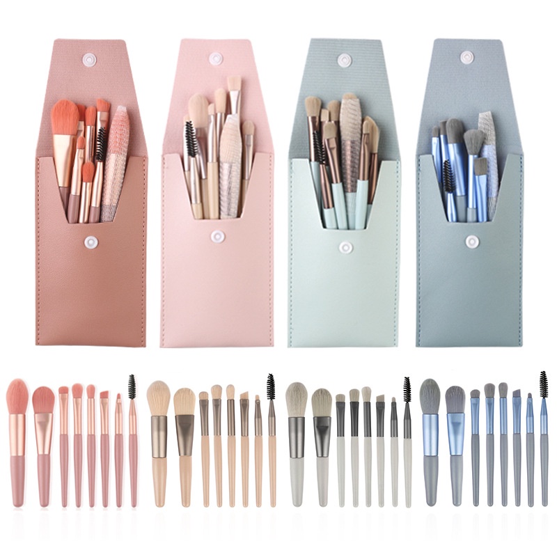 8 Pcs Mini Travel Portable Soft Makeup Brushes Set Eye Shadow ...