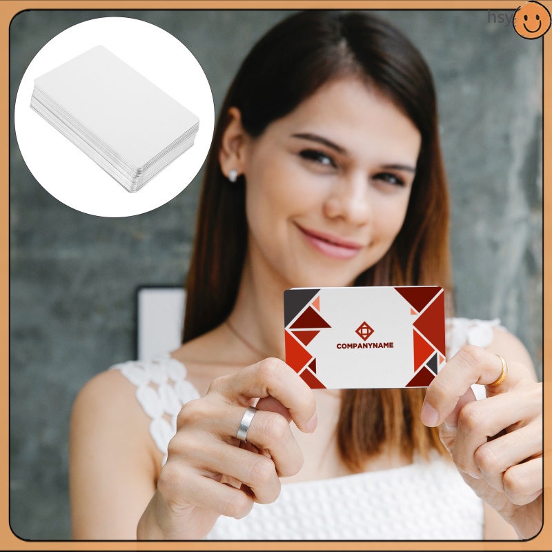 [READY STOCK] Aluminum Business Card Blanks Aluminium Sublimation Cards